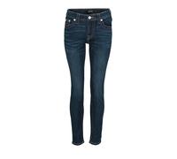 True Religion Jennie Damen-Jeans, mittelhohe Taille, kurvig, Enge Passform, Komfort-Jeans, Einzelnähte, Spitzenfarbe, Indigo-Upgrade, 26