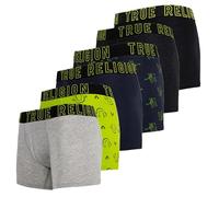 True Religion Mens Boxer Briefs - Compression Underwear for Men Pack, 6-Pack Lime Green