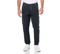 True Religion Men's Non Denim Big T Cargo Jogger, Jet Black