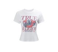 True Religion - T-Shirt CRYSTAL - Größe M - weiß