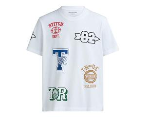 True Religion - T-Shirt EMBROIDERY - Größe 4XL - weiß