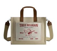True Religion Tote Bag Damen Medium Reisehandtasche mit Buddha-Tasche und Verstellbarem Schultergurt, Natur