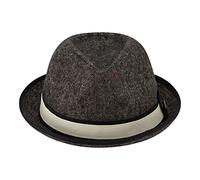 True Religion Unisex-Erwachsene Breite Krempe Fedora Fashion Hut Filzhut, GRAU, Einheitsgröße