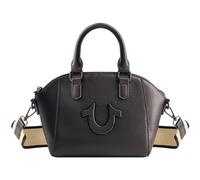 True Religion Women's Satchel Bag, Small Crossbody Purse Handbag with Adjustable Removable Shoulder Strap, Black, TNFB0119E-001