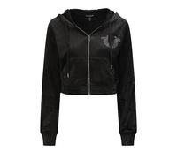 True Religion Crystal Velour Sweatjacke black Damen Gr. L