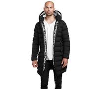 trueprodigy Herren Winterjacke Chester - Casual Puffer Mantel - Stylische warme gefütterte Steppjacke - Marken Jacke mit Reißverschluss und Kapuze Schwarz