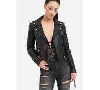 Trueprodigy Lederjacke Damen schwarz, XL