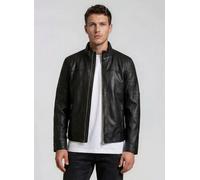 Lederjacke TRUEPRODIGY "Jarno Diverse Reißverschlüsse und Stehkragen", Herren, Gr. M, schwarz, Obermaterial: 100% Schafsleder sheepskin., regular fit, Jacken (19863034-M) schwarz
