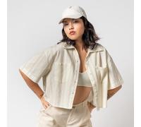 trueStory Verkürzte Hemdbluse - FEVEN Sand/natural striped (natur) 42