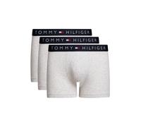 Tommy Hilfiger Herren 3er Pack Boxershorts Trunks Baumwolle mit Stretch, Grau (Grey Htr/Grey Htr/Grey Htr), L