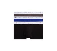 Trunk "3P TRUNK", Herren, Gr. XL (54), blk, drk ash, wdg blu, Jersey, Obermaterial: 95% Baumwolle, 5% Elasthan, TOMMY HILFIGER UNDERWEAR, körpernah, Unterhosen, mit Logoschriftzug (42446461-XL) blk, d