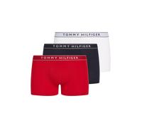 Trunk "3P TRUNK DTM", Herren, Gr. XXL (56), 3 Stk., rot (th wht, med rot, dsrt sky), Jersey, Obermaterial: 95% Baumwolle, 5% Elasthan, TOMMY HILFIGER UNDERWEAR, körpernah, Unterhosen, mit Logobund (51