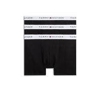 Trunk "3P TRUNK", Jungen, Gr. 128/134, 3 Stk., schwarz, schwarz, schwarz, Jersey, Obermaterial: 95% Baumwolle, 5% Elasthan, TOMMY HILFIGER UNDERWEAR, körpernah, Unterhosen, mit Logo-Stretchbund (59105