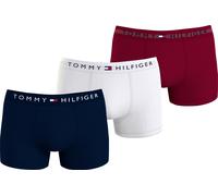 Trunk "3P TRUNK WB", Damen, Gr. M (50), 3 Stk., desert sky, weiß, rouge, Jersey, Obermaterial: 95% Baumwolle, 5% Elasthan, TOMMY HILFIGER UNDERWEAR, körpernah, Unterhosen, mit Logobund (88714201-M) de