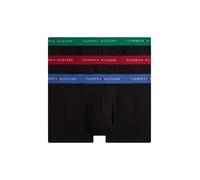 Trunk "3P WB TRUNK", Herren, Gr. L (52), 3 Stk., schwarz (reg rot, blu awrd, nouv grün), Jersey, Obermaterial: 95% Baumwolle, 5% Elasthan, TOMMY HILFIGER UNDERWEAR, körpernah, Unterhosen, mit Logo-Ela