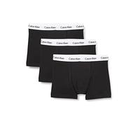 Calvin Klein Herren 3er Pack Boxershorts Trunks Unterwäsche, Schwarz (Black), XS
