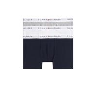 Trunk "3PK", Kinder, Gr. 164/170, 3 Stk., grau htr, weiß, navy blau, Jersey, Obermaterial: 95% Baumwolle, 5% Elasthan, TOMMY HILFIGER UNDERWEAR, körpernah, Unterhosen, mit Signatur-Logo am Bund (22646