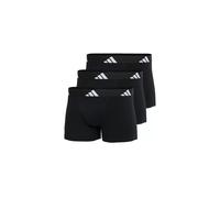 adidas Herren Boxershorts, 3er Pack - Trunks, Active Flex Cotton, Logo, einfarbig Schwarz L