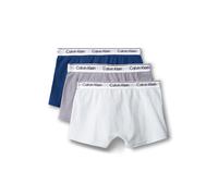 Trunk "3PK TRUNK", Kinder, Gr. 164/170, 3 Stk., blau (3er sortiert), Jersey, Obermaterial: 95% Baumwolle, 5% Elasthan, CALVIN KLEIN UNDERWEAR, körpernah, Unterhosen, mit Logobund (93892542-164) 3er so