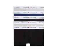 Trunk "5 PK TRUNK", Jungen, Gr. 128/134, 5 Stk., l gry heather, navy, schwarz, Webqualität, Obermaterial: 95% Baumwolle, 5% Elasthan, TOMMY HILFIGER UNDERWEAR, unifarben, figurbetont, Unterhosen, 5er