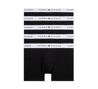 Trunk "5 PK TRUNK", Jungen, Gr. 140/146, 5 Stk., schwarz, schwarz, schwarz, schwarz, schwarz, Webqualität, Obermaterial: 95% Baumwolle, 5% Elasthan, TOMMY HILFIGER UNDERWEAR, unifarben, figurbetont, U