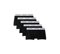 Trunk "5PK TRUNK", Jungen, Gr. 128/134, 5 Stk., blk, blk, blk, blk, blk, Jersey, Obermaterial: 95% Baumwolle, 5% Elasthan, CALVIN KLEIN UNDERWEAR, unifarben, körpernah, Unterhosen, mit Logobund (52358