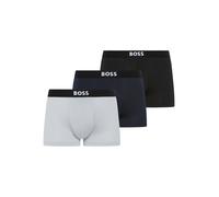 Trunk BOSS "3P Micro ONE", Herren, Gr. M, 3 Stk., bunt (open miscellaneous 981), Jersey, Obermaterial: 88% Polyester, 12% Elasthan, gemustert, körpernah, Unterhosen, elastischer Bund (38546513-M) open