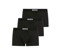 Trunk BOSS "3P Micro ONE", Herren, Gr. M, 3 Stk., schwarz 001, Jersey, Obermaterial: 88% Polyester, 12% Elasthan, unifarben, körpernah, Unterhosen, elastischer Bund (90728416-M) schwarz 001