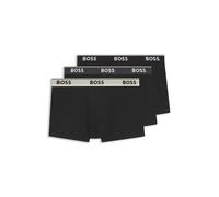 BOSS Dreier-Pack eng anliegende Boxershorts aus Stretch-Baumwolle mit kurzem Bein und Logos am Bund - Style Trunk 3P Power, 50531684 Gemustert XL