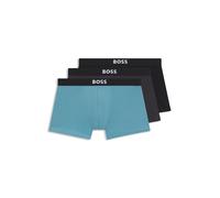 Trunk BOSS "3P Trunk BOSS ONE", Damen, Gr. M, open miscellaneous 961, Jersey, Obermaterial: 95% Baumwolle, 5% Elasthan, Unterhosen, mit unifarbenen Bund (49333329-M) open miscellaneous 961