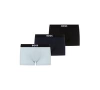 Trunk BOSS "3P Trunk BOSS ONE", Herren, Gr. XL, open blau 460, Jersey, Obermaterial: 95% Baumwolle, 5% Elasthan, Unterhosen, mit unifarbenen Bund (73425224-XL) open blau 460