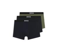Trunk BOSS "3P Trunk BOSS ONE", Herren, Gr. XXL, open blau 464, Jersey, Obermaterial: 95% Baumwolle, 5% Elasthan, Unterhosen, mit unifarbenen Bund (43853810-XXL) open blau 464