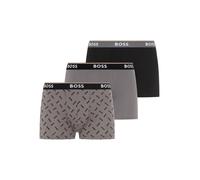 Trunk BOSS, Damen, Gr. XXL, 3 Stk., open grau 060, Jersey, Obermaterial: 95% Baumwolle, 5% Elasthan, unifarben, körpernah, Unterhosen, aus Stretch-Baumwolle, elastischer Bund, mittlere Bundhöhe (10025