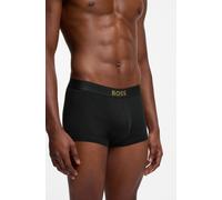 Trunk BOSS "Trunk 2P Gold Logo G", Herren, Gr. L, schwarz (open rot 640), Jersey, Obermaterial: 100% Baumwolle, Unterhosen, aus gerippter Baumwolle in Geschenkbox (76194069-L) open rot 640