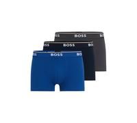 BOSS Hugo Herren Trunk 3p Co/EL Boxershorts, Open Blue 487, S
