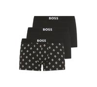 Trunk BOSS "Trunk 3P BOSS ONE", Herren, Gr. XXL, 3 Stk., open miscellaneous 979, Jersey, Obermaterial: 95% Baumwolle, 5% Elasthan, bedruckt, unifarben, eng, Unterhosen, mittlere Bundhöhe, 1x gemustert