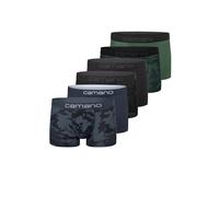 Trunk CAMANO "6er Pack", Herren, Gr. XXL, bunt (blau schwarz grün), 95% Baumwolle, 5% Elasthan, Unterhosen Boxershort (64169825-XXL) blau schwarz grün