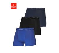 Calvin Klein Herren - 3er-Pack mittlere Taille Hüft-Shorts - Cotton Stretch, Mehrfarbig (Black/Blueshadow/Cobaltwater Dtm Wb 4Ku), XL