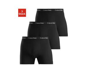 Trunk "CK Trunk 3PK", Herren, Gr. L, 3 Stk., schwarz, Obermaterial: 95% Baumwolle, 5% Elasthan, CALVIN KLEIN UNDERWEAR, Unterhosen, in uni schwarz mit Logoschriftzug (37429729-L) schwarz