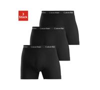 Trunk "CK Trunk 3PK", Herren, Gr. M, 3 Stk., schwarz, Obermaterial: 95% Baumwolle, 5% Elasthan, CALVIN KLEIN UNDERWEAR, Unterhosen, in uni schwarz mit Logoschriftzug, Topseller (37429729-M) schwarz