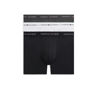 Trunk "DTM", Herren, Gr. S (48), schwarz (schwarz, weiß, schwarz ash), Jersey, Obermaterial: 87% Polyester, 13% Elasthan, TOMMY HILFIGER UNDERWEAR, körpernah, Unterhosen, elastischer Bund, längere For