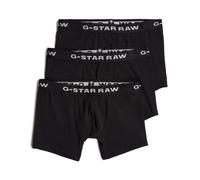 Trunk G-STAR "Boxer-Shorts 3 Pack", Herren, Gr. S, schwarz (schwarz, schwarz, schwarz), Obermaterial: 95% Baumwolle, 5% Elasthan, Unterhosen (95526060-S) schwarz, schwarz, schwarz