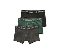 Trunk G-STAR "Classic Boxershorts Color 3 Pack", Herren, Gr. S, gs grau, asfalt, bright jungle, Obermaterial: 95% Baumwolle, 5% Elasthan, Unterhosen (30099016-S) gs grau, asfalt, bright jungle