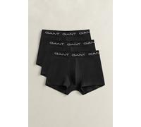 Trunk GANT "3-PACK", Herren, Gr. 3XL, 3 Stk., schwarz, Webqualität, Obermaterial: 95% Baumwolle, 5% Elasthan, unifarben, körpernah, Unterhosen, Regular fit mit elastischem Bund (68390239-XXXL) schwarz
