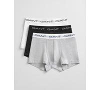 Gant Boxershorts Trunk schwarz grau weiß (3er Pack) - XL