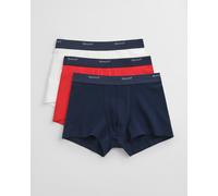 Gant Core Trunk Boxershorts blau rot weiß (3 Stück) - M