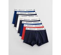 Trunk GANT "TRUNK 7-PACK", Herren, Gr. L, bunt (multicolor), Jersey, Obermaterial: 95% Baumwolle, 5% Elasthan, figurbetont, Unterhosen, Mit elastischem Bund (30724412-L) multicolor