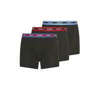 Trunk HUGO UNDERWEAR "BOXERBR TRIPL PLANET", Herren, Gr. M, bunt (open miscellaneous 974), Jersey, Obermaterial: 95% Baumwolle, 5% Elasthan, Unterhosen, kontrastfarbener Bund mit Logo (99846067-M) ope