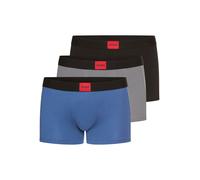 Trunk HUGO UNDERWEAR, Herren, Gr. XL, 3 Stk., bunt (open miscellaneous 969), Single Jersey, Obermaterial: 95% Baumwolle, 5% Elasthan, körpernah, Unterhosen, mit kontrastfarbenen Logobadge (48488432-XL