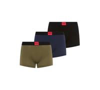 Trunk HUGO UNDERWEAR, Herren, Gr. XL (54), 3 Stk., bunt (open miscellaneous 989), Single Jersey, Obermaterial: 95% Baumwolle, 5% Elasthan, unifarben, körpernah, Unterhosen, mit kontrastfarbenen Logoba